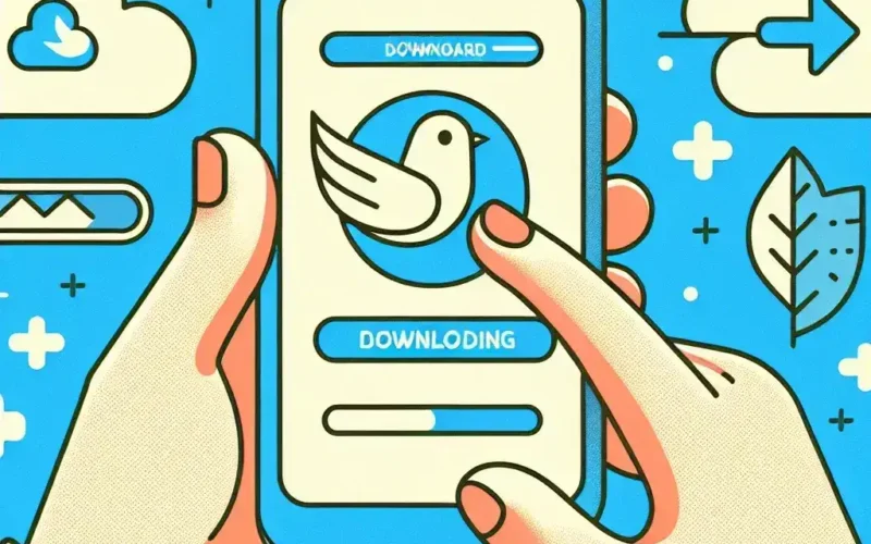 "User downloading videos from Twitter on a laptop, showcasing the easy process outlined in 'Effortless Twitter Downloads: Your Comprehensive Guide to تحميل من تويتر.'"